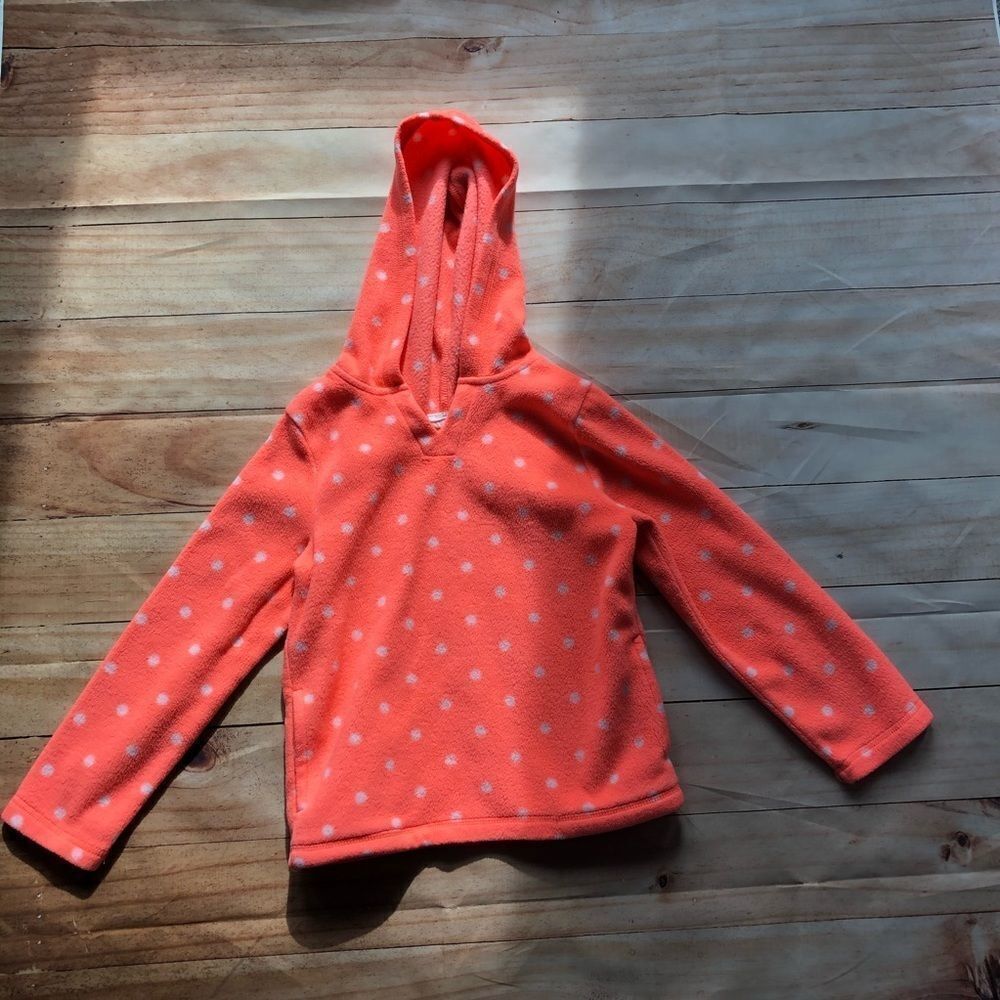 🍭6/$30 Crazy 8 Pink Polka Dot Fleece Hoodie S 5/6
